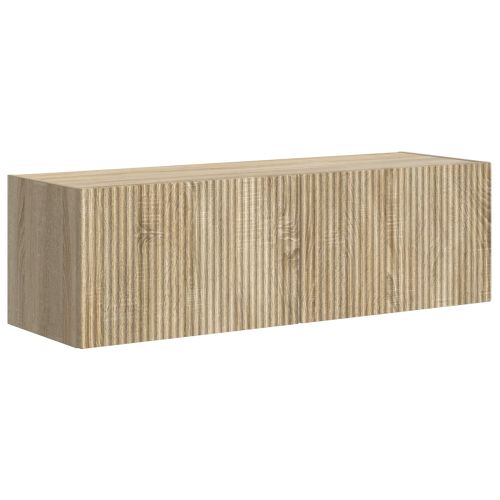 Комплект за стена на телевизор 6 pcs Сонома дъб