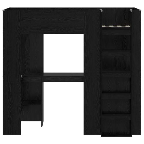 Рамка за двуетажно легло с бюро Черния дъб 75 x 190 cm