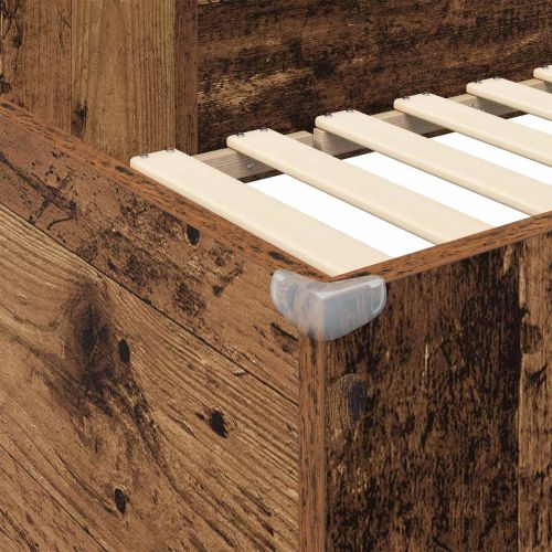 Рамка за двуетажно легло с бюро Старо дърво 100 x 200 cm