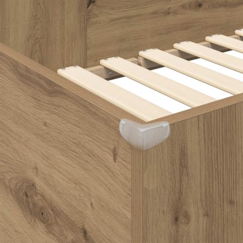 Рамка за двуетажно легло с бюро със съхранение Дъб 100 x 200 cm