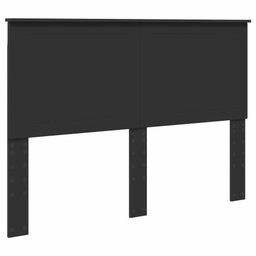 Рамка за легло с таблото Черно 140 x 190 cm Инженерна дървесина