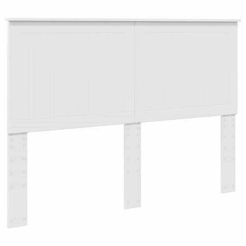 Рамка за легло с таблото Бяло 140 x 200 cm Инженерно дърво