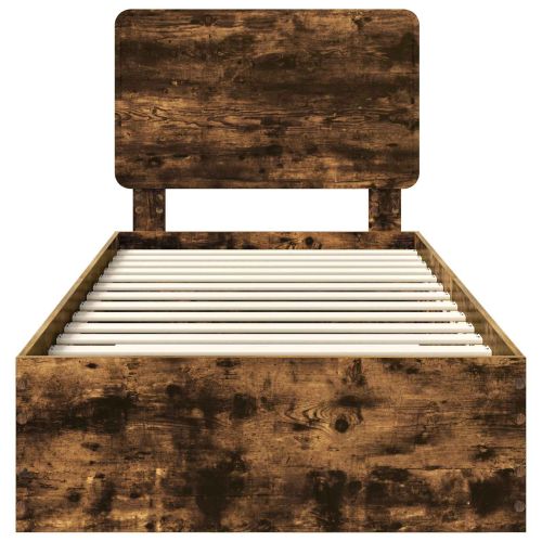 Рамка за легло с таблото Димян дъб 90 x 190 cm Инженерно дърво