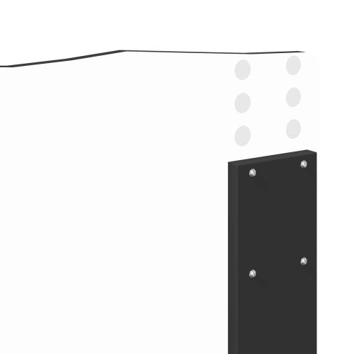 Рамка за легло Черно 200 x 200 cm Солидно борово дърво
