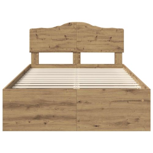 Рамка за легло Дъб Артизан 135 x 190 cm Солидно борово дърво