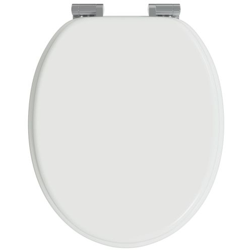 Мека затваряща се тоалетна седалка 2 pcs Бял 44 x 38 см ПДЧ