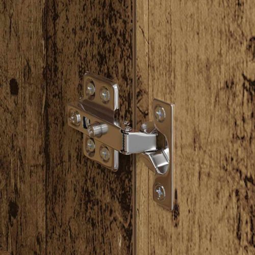 Стенно монтиран шкаф 2 pcs Старо дърво 69,5 x 34 x 90 см