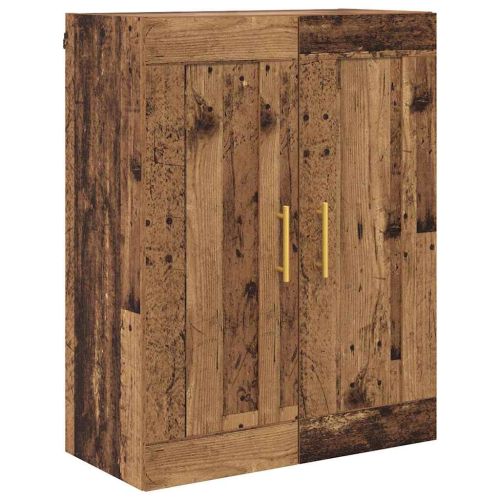 Висок шкаф Старо дърво 69,5 x 34 x 180 см Инженерно дърво