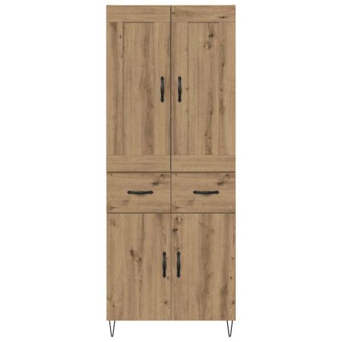 Висок шкаф с чекмедже Дъб 69,5 x 34 x 180 см Инженерно дърво