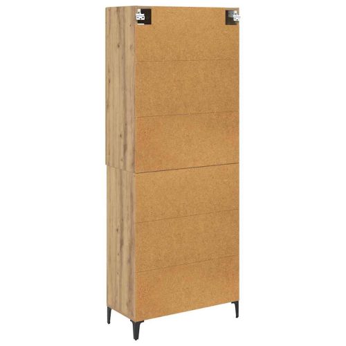 Висок шкаф Дъб 69,5 x 34 x 180 см Инженерно дърво