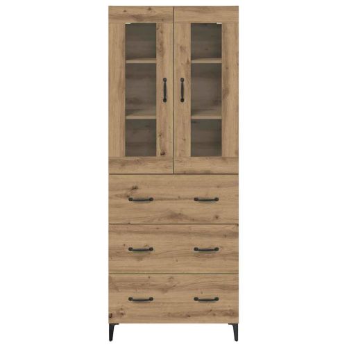 Висок шкаф с чекмедже Дъб 69,5 x 34 x 180 см Инженерно дърво