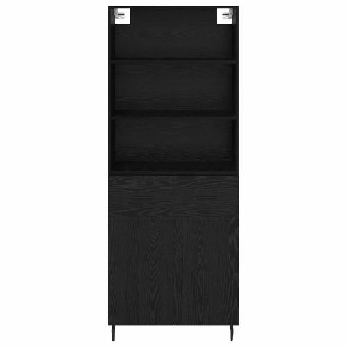 Висок шкаф с чекмедже Черния дъб 69,5 x 34 x 180 см