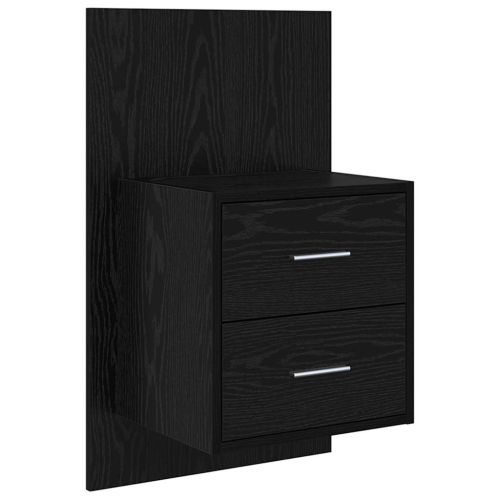 Табла с шкаф с чекмедже 3 pcs Черния дъб Инженерно дърво