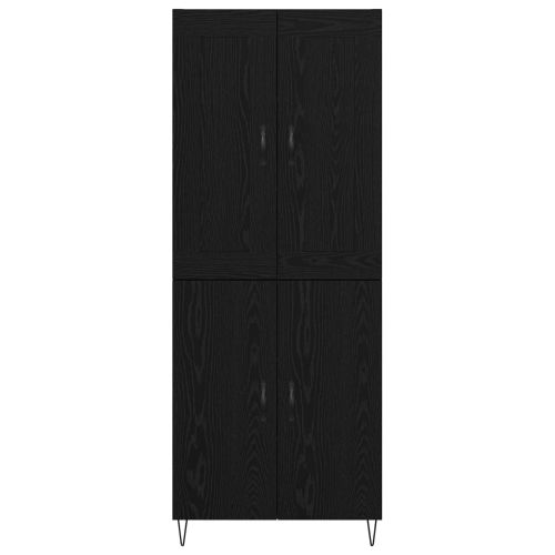 Висок шкаф Черния дъб 69,5 x 34 x 180 см Инженерно дърво