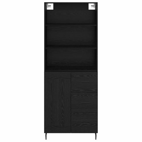 Висок шкаф с чекмедже Черния дъб 69,5 x 34 x 180 см