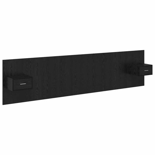 Табла с шкаф с чекмедже 3 pcs Черния дъб Инженерно дърво