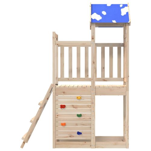 Игрална кула Кафяво 110,5 x 52,5 x 215 см Солидно борово дърво