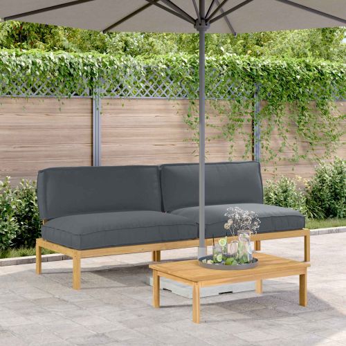 Комплект дивани с възглавница Антрацит 240 x 92 x 69 см