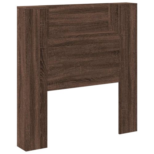 Облегалка за глава с рафт Кафяв дъб 100 x 16,5 x 103,5 cm