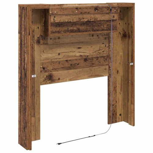 Облегалка за глава с рафт Старо дърво 100 x 15 x 103,5 см