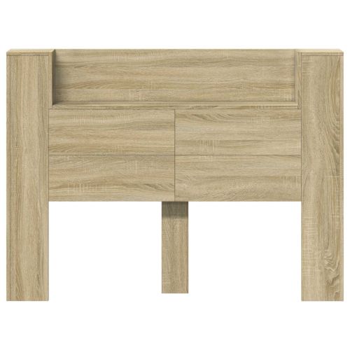 Облегалка за глава с рафт Сонома дъб 140 x 16,5 x 103,5 cm