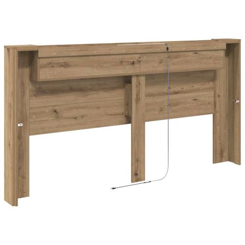 Облегалка за глава Дъб 200 x 15 x 103,5 см Инженерно дърво