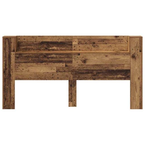 Облегалка за глава с рафт Старо дърво 200 x 15 x 103,5 см