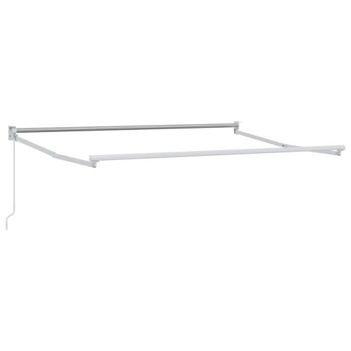 Ръчен сгъваем навес Червено 3,5 x 2 m Полиестер с PU покритие