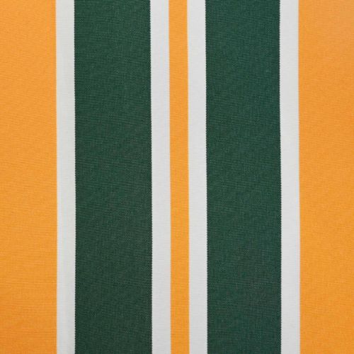Електрически разтегателен навес Зелено, Жълто, Бяло 5 x 3 m