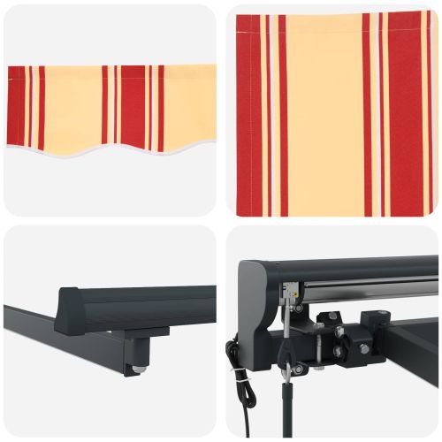 Електрически разтегателен навес 3,5 x 2,5 m