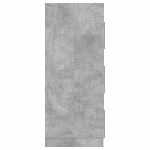 Мивка за пране с врата Бетонно 50 x 68 x 162 см Инженерно дърво