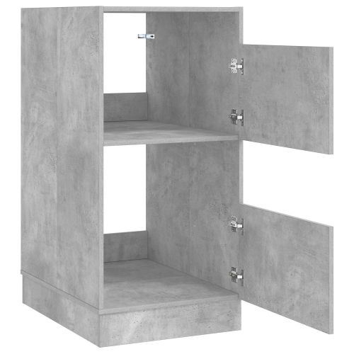 Мивка за пране със съхранение с врата Бетонно Инженерно дърво