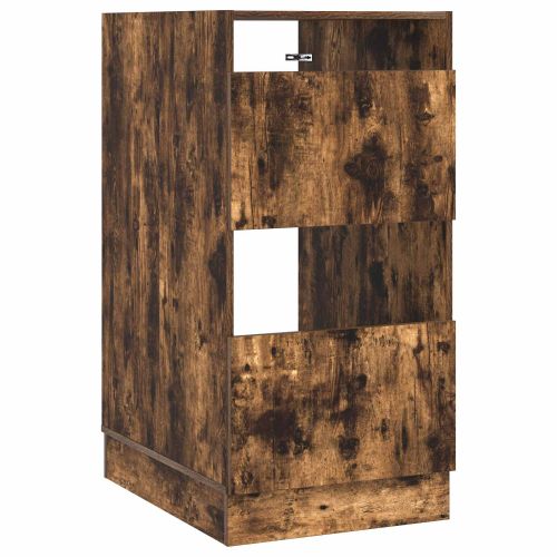 Мивка за пране със съхранение с врата Димян дъб Инженерно дърво