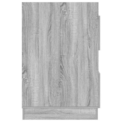 Мивка за пране със съхранение Сив Сонома Инженерно дърво