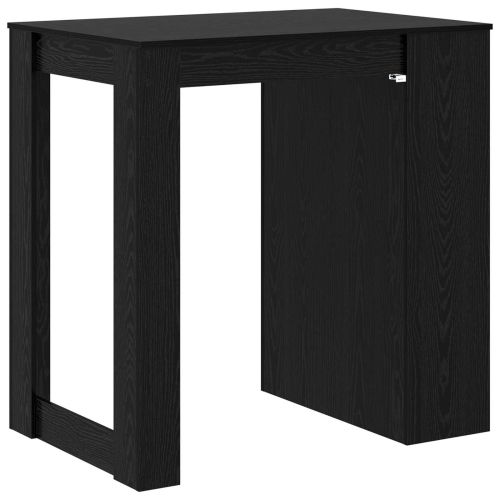 Бар маса с рафт Черния дъб 102 x 70 x 103,5 см Инженерно дърво