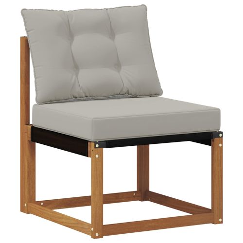 Външен диван Солидно акациево дърво и текстилена