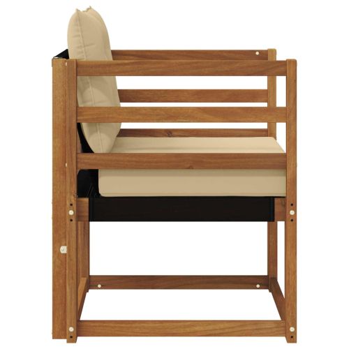 Външен диван Солидно акациево дърво Натурално