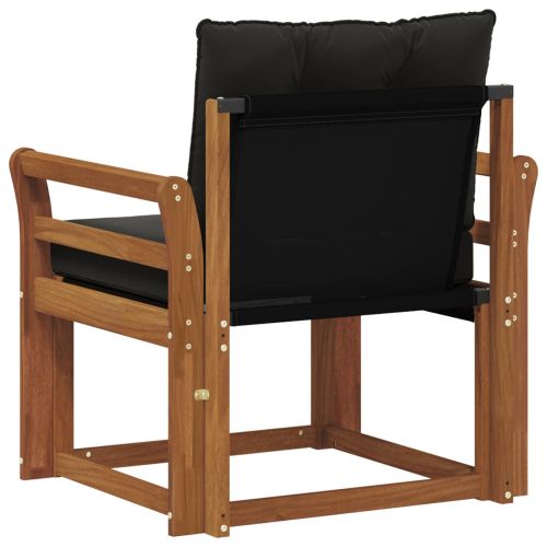 2 Брой Външен диван Солидно акациево дърво Естествен