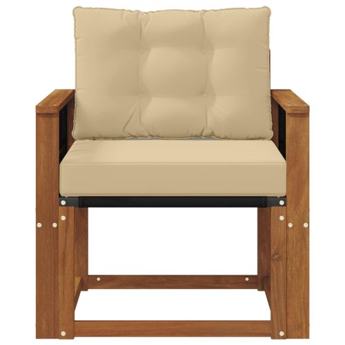 Външен диван Солидно акациево дърво Натурално