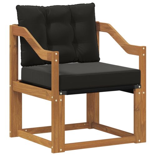 2 Брой Външен диван Солидно акациево дърво Естествен