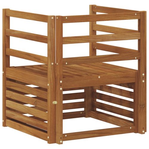 Външен диван Солидно акациево дърво Натурално