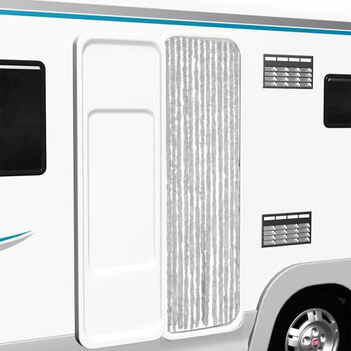 Ресни за врата против мухи, сиво, 56x200 см, шенил