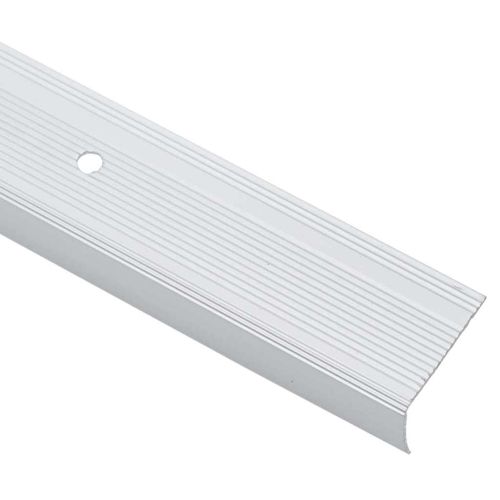 Профили за ръбове на стълби 30 pcs Сребрист 67 x 3 x 2 см
