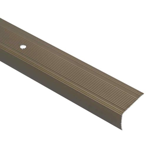 Профили за ръбове на стълби 30 pcs Кафяво 67 x 3 x 2 см