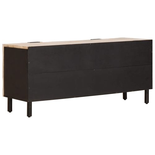 ТВ шкаф с чекмедже Финал на бяло измиване 105 x 33 x 46 см