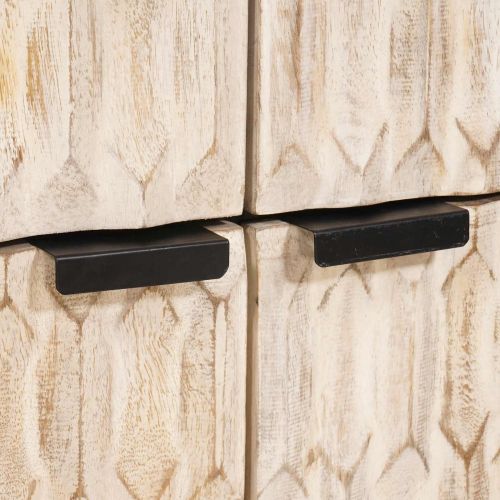 Служебен шкаф с врата Финал на бяло измиване 60 x 33 x 75 cm