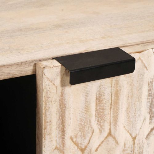 Служебен шкаф с рафт Финал на бяло измиване 90 x 33 x 75 см