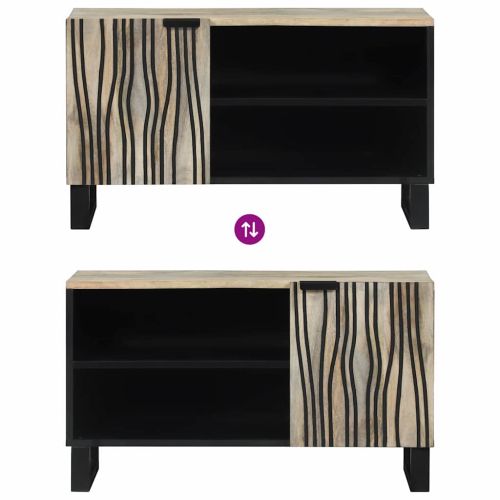 ТВ Единици Бяло 80 x 33 x 46 см Инженерно дърво