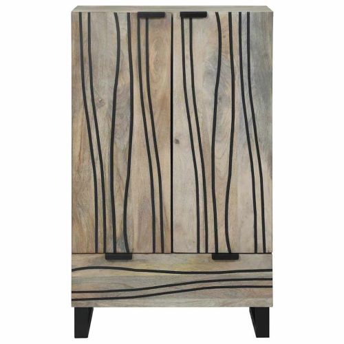 Шкафове и стелажи за съхранение на медии Бял и черен