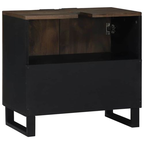 Шкаф за мивка в баня Орех 62 x 33 x 58 см Инженерно дърво